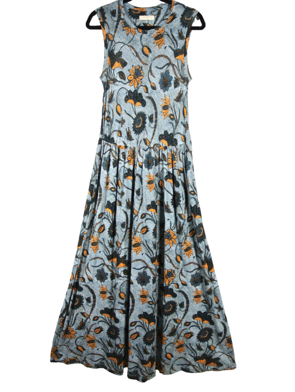 NEW, Ulla Johnson Floral Midi Jersey Dress in Multicolor Sz XL #MD2654